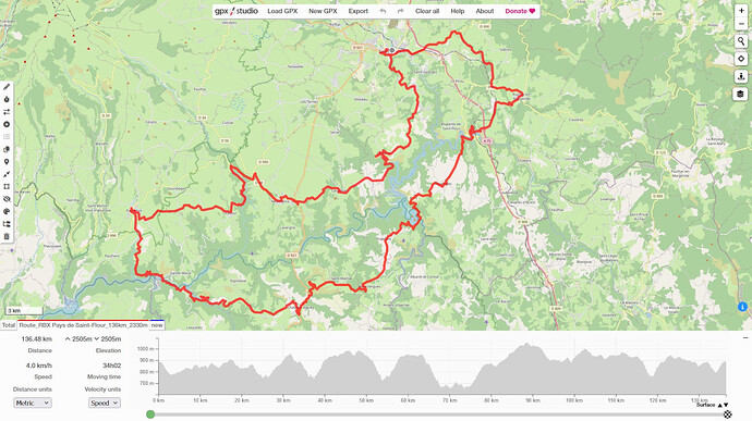 RBX - Pays de Saint-flour - trace